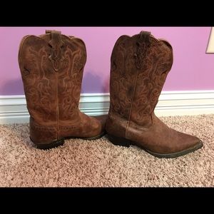 Tan Puma Cowhide Boots